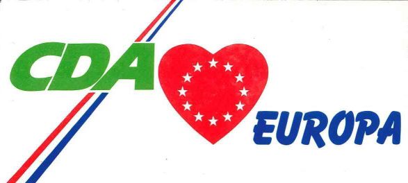 Sticker CDA met "I love Europa"