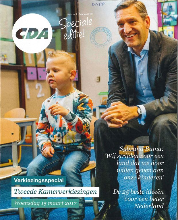 Voorkant van een aflevering van het blad CDA.nl