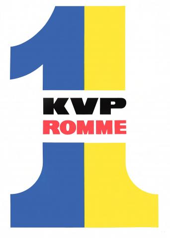 Affiche van de KVP uit 1956