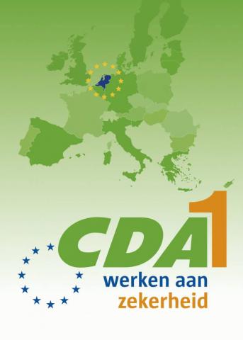 Affiche CDA Europese verkiezingen 2009