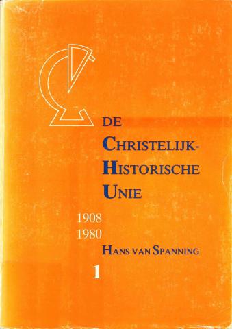 Cover van het boek "De Christelijk-Historische Unie 1908-1980" (1988)