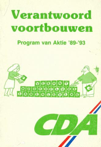 Voorkant verkiezingsprogramma CDA 1989