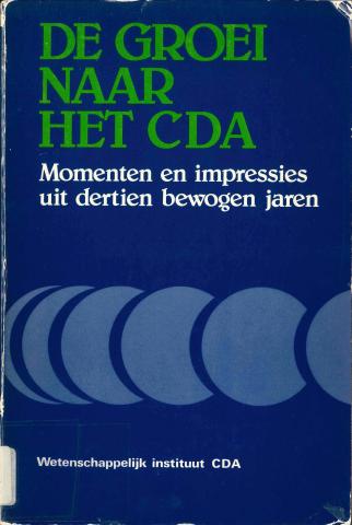 Cover van het boek "De groei naar het CDA"