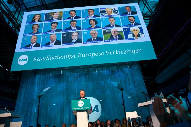 Foto van de vaststelling kandidatenlijst Europese verkiezingen 2019