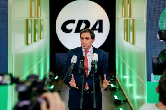 Hoekstra reageert op de voor het CDA teleurstellende uitslag van de verkiezingen van 17 maart 2021.